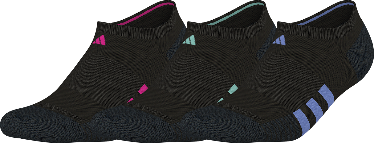adidas Women's Cushioned 3.0 3-Pack No Show Sock-1