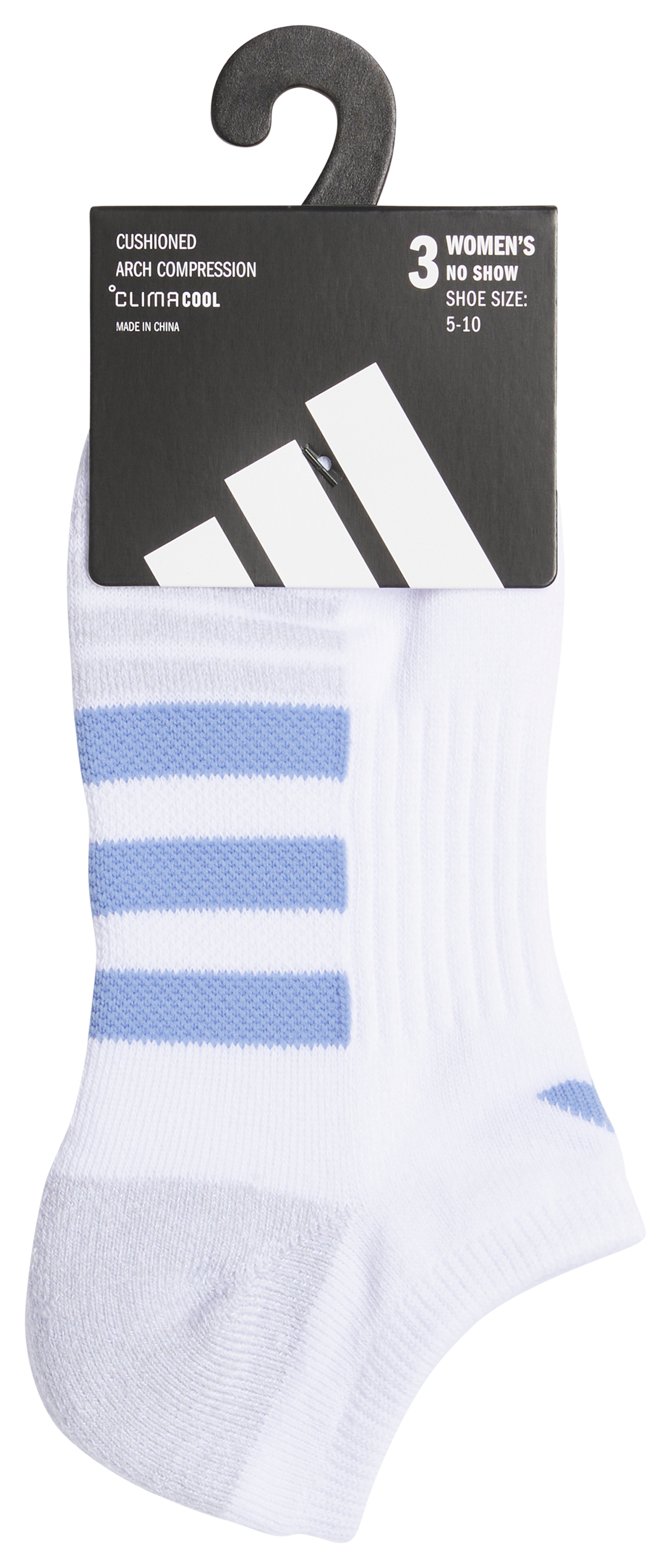 adidas Women's Cushioned 3.0 3-Pack No Show Sock-8