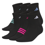 adidas Women's Superlite 3.0 6-Pack Quarter Sock-1
