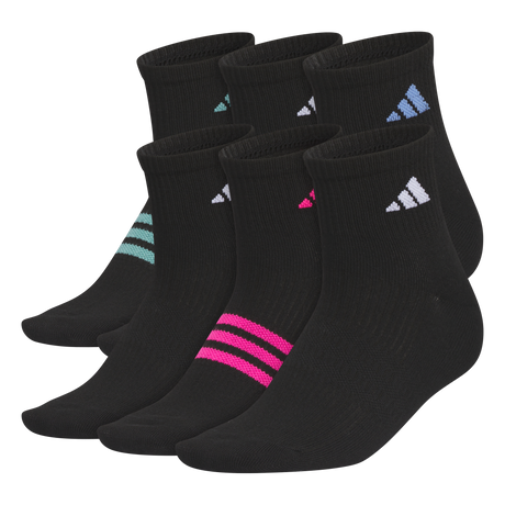 adidas Women's Superlite 3.0 6-Pack Quarter Sock-1