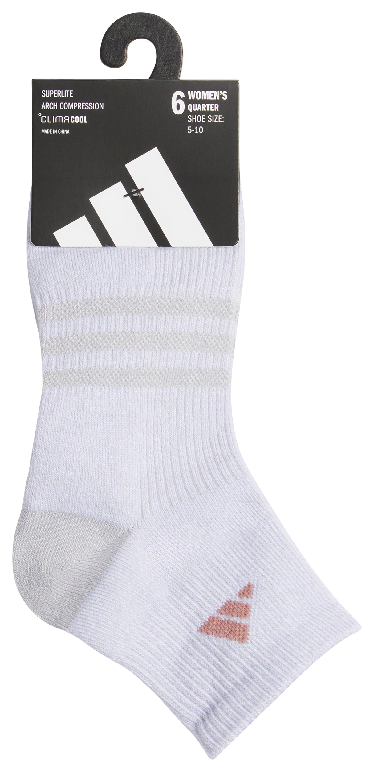 adidas Women's Superlite 3.0 6-Pack Quarter Sock-8
