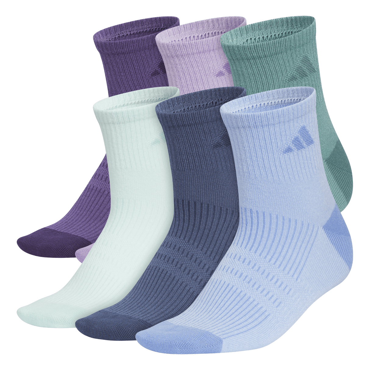 adidas Women's Superlite 3.0 6-Pack Quarter Sock-1