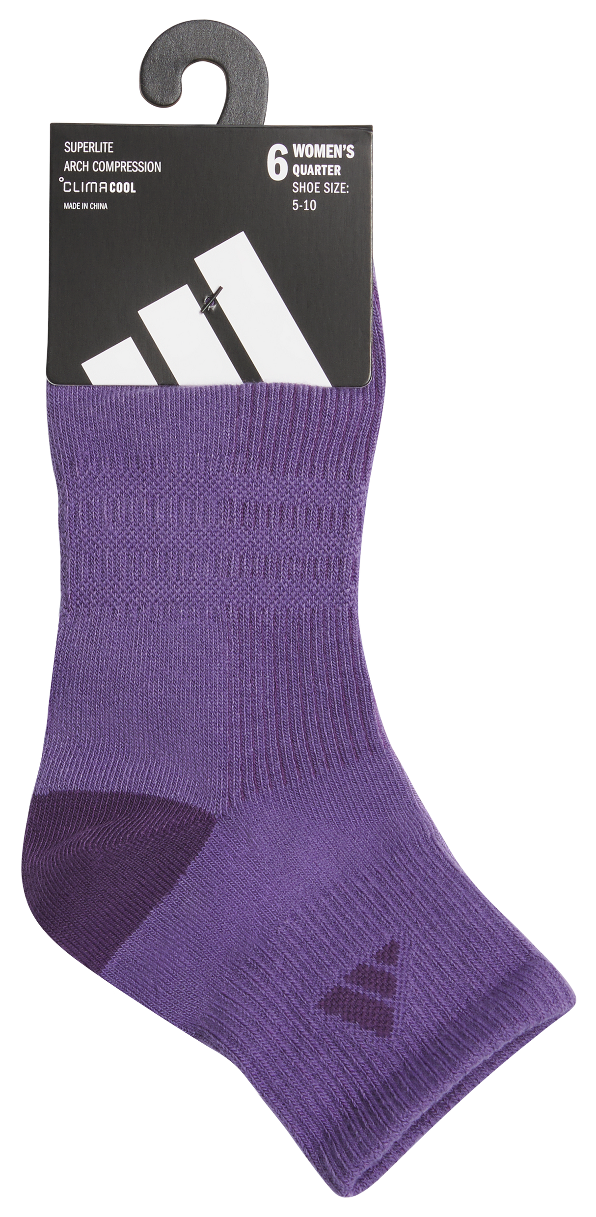 adidas Women's Superlite 3.0 6-Pack Quarter Sock-8