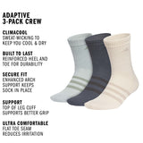 adidas Unisex Adaptive 3-Pack Crew Sock-2