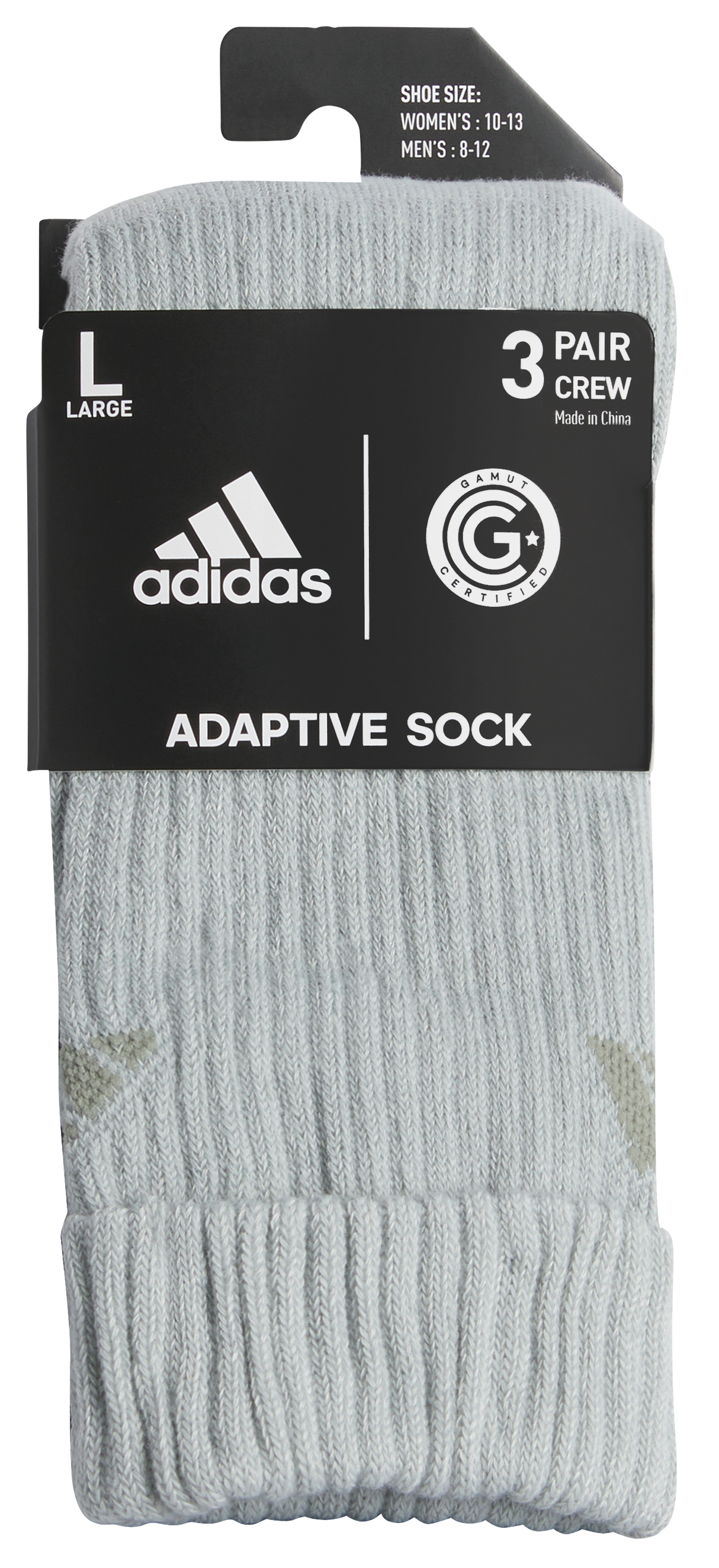adidas Unisex Adaptive 3-Pack Crew Sock-8