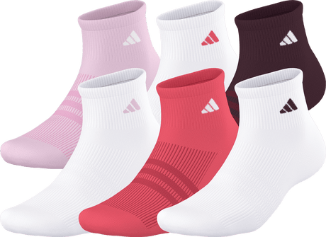 adidas Women's Superlite 3.0 6-Pack Quarter Sock-1