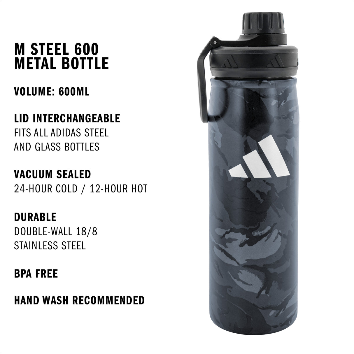 adidas M Steel 600 Metal Bottle-2