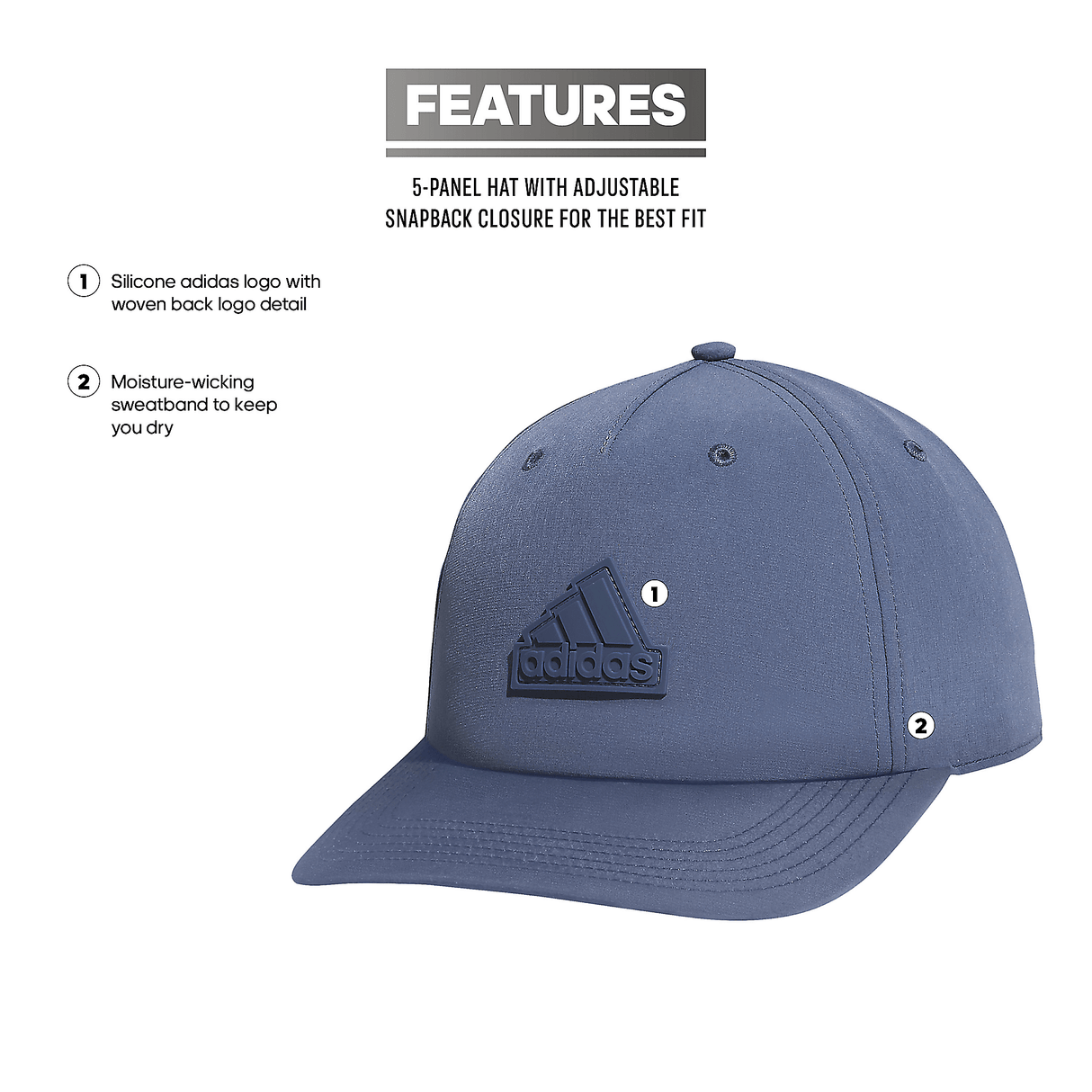 adidas Men's Sport Snapback Hat-3