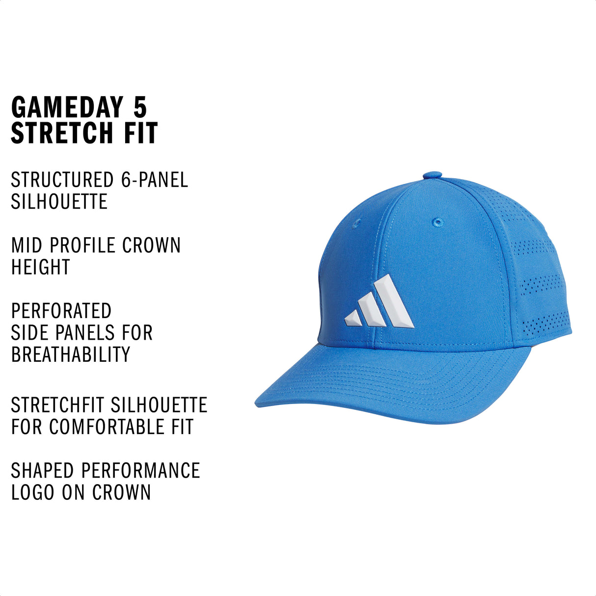 adidas Men's Gameday 5 Stretch Fit-2
