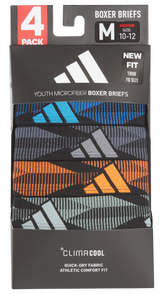 adidas Youth Microfiber 4-Pack Boxer Brief-6