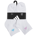 adidas Women's Athletic Cushioned 6-Pack Quarter Sock-6