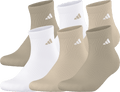 adidas Women's Athletic Cushioned 6-Pack Quarter Sock-1