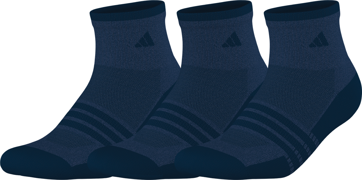 adidas Men's Cushioned X4 3-Pack Quarter Sock-1