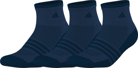 adidas Men's Cushioned X4 3-Pack Quarter Sock-1