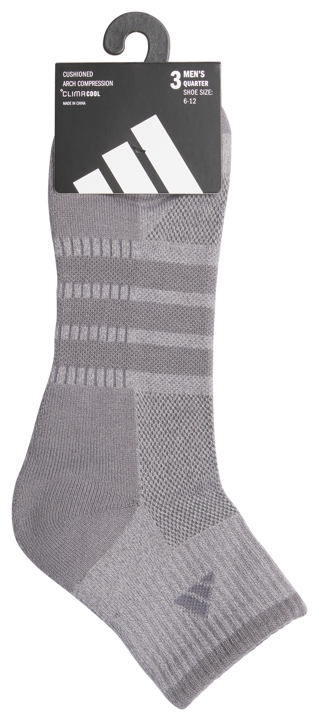 adidas Men's Cushioned X4 3-Pack Quarter Sock-6