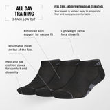 adidas Men's All Day Training 3-Pack No Show Sock-2