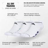adidas Men's All Day Training 3-Pack No Show Sock-2