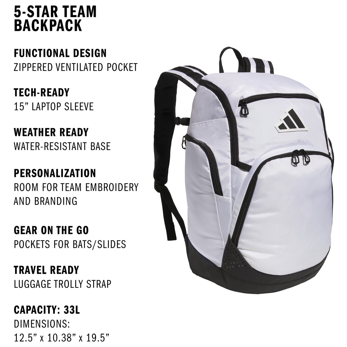 adidas 5-Star Team 2 Backpack-2
