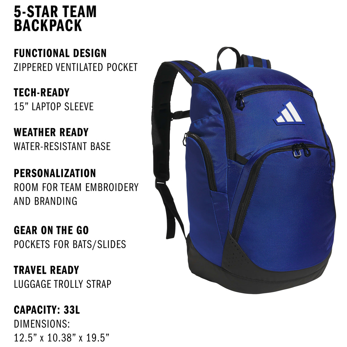 adidas 5-Star Team 2 Backpack-2