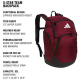 adidas 5-Star Team 2 Backpack-2