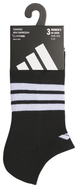 adidas Women's Cushioned 3-Stripe 4.0 3-Pack No Show Sock-6