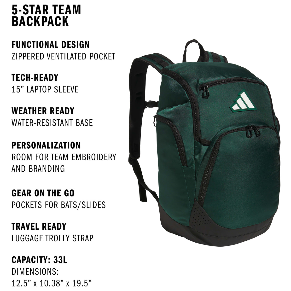 adidas 5-Star Team 2 Backpack-2