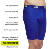 adidas Men's Performance Mesh 3-Pack Long Boxer Brief-2