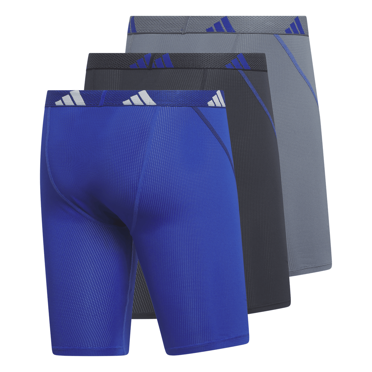 adidas Men's Performance Mesh 3-Pack Long Boxer Brief-5