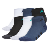 adidas Youth Athletic Cushioned 6-Pack Low Cut Sock-1