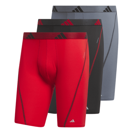 adidas Men's Performance Mesh 3-Pack Long Boxer Brief-1
