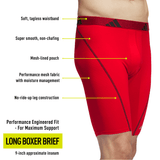 adidas Men's Performance Mesh 3-Pack Long Boxer Brief-2