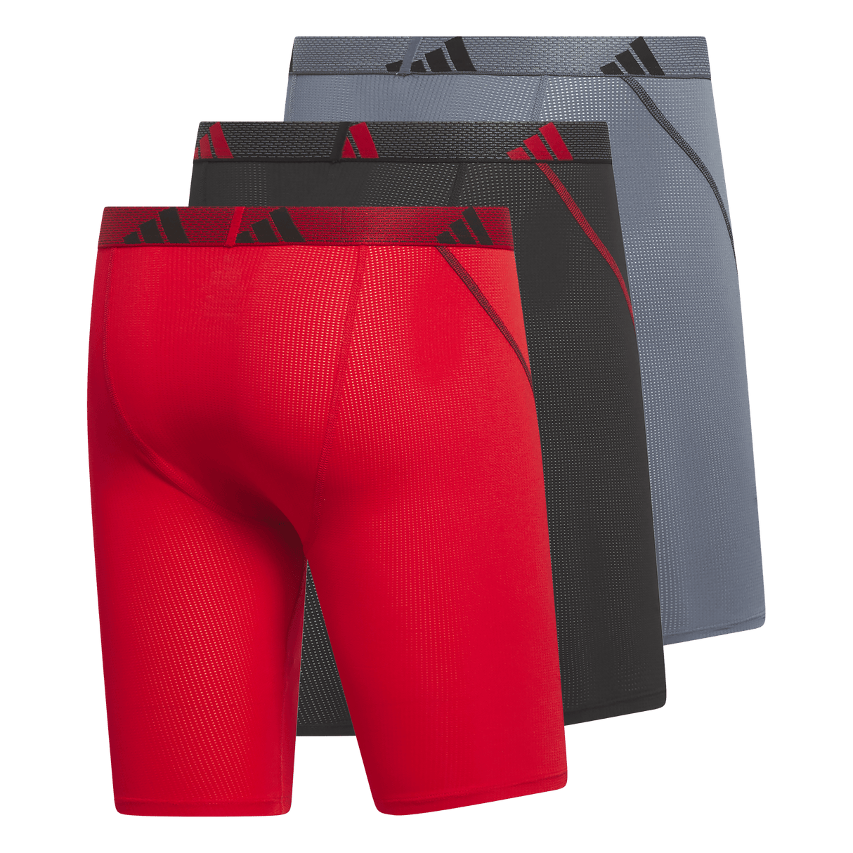 adidas Men's Performance Mesh 3-Pack Long Boxer Brief-5
