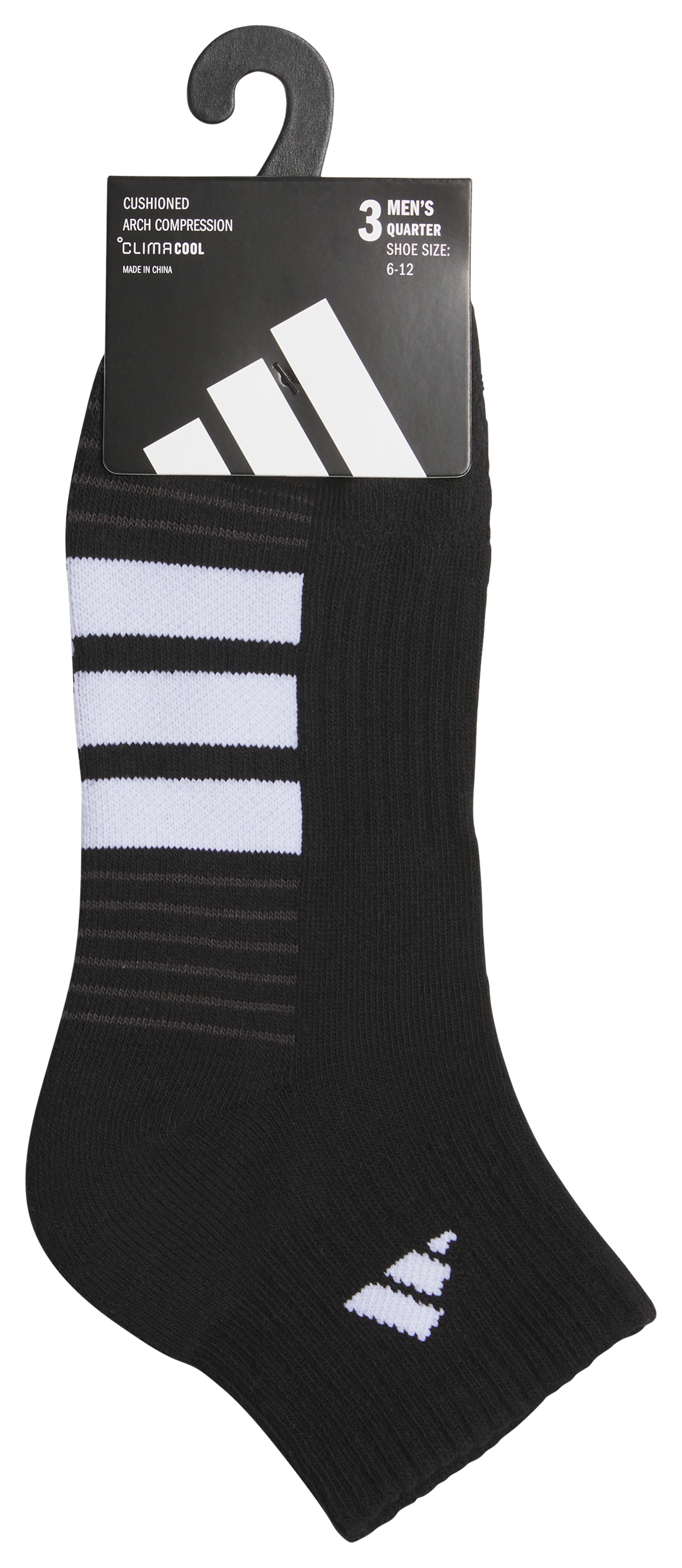 adidas Men's Cushioned 4.0 3-Pack Quarter Sock-5