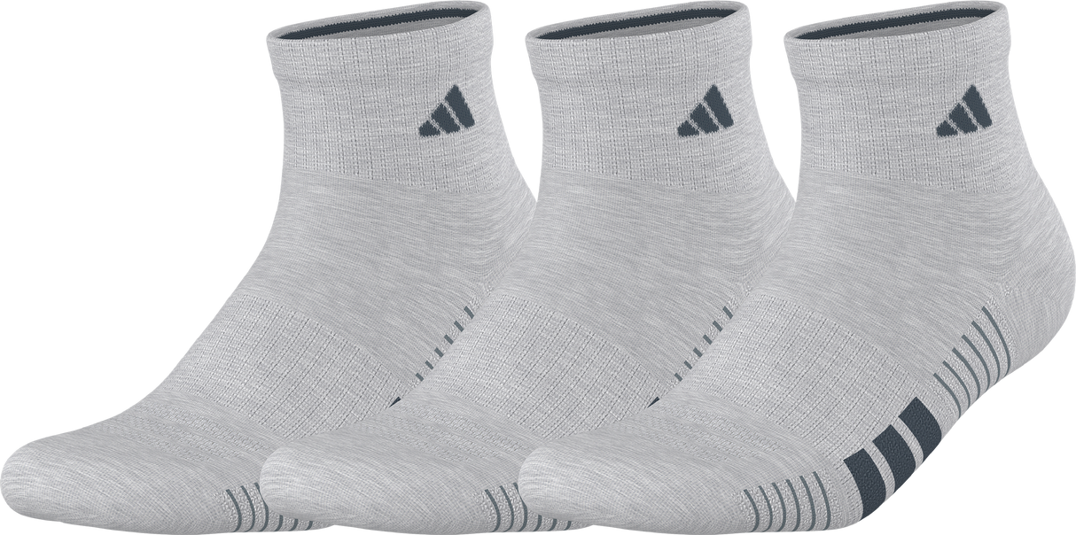 adidas Men's Cushioned 4.0 3-Pack Quarter Sock-1