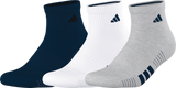 adidas Men's Cushioned 4.0 3-Pack Quarter Sock-1