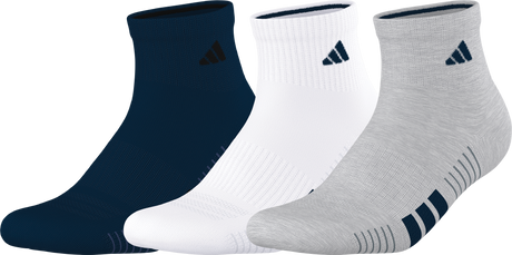 adidas Men's Cushioned 4.0 3-Pack Quarter Sock-1