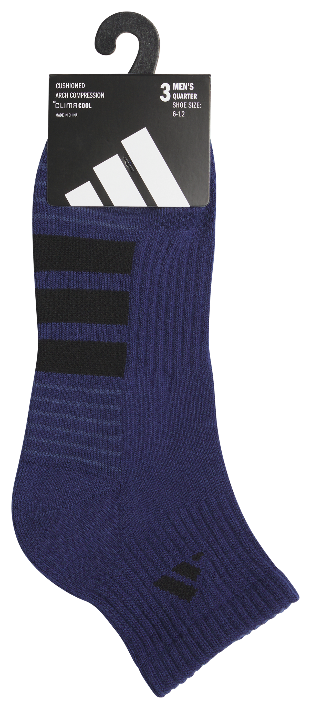 adidas Men's Cushioned 4.0 3-Pack Quarter Sock-5