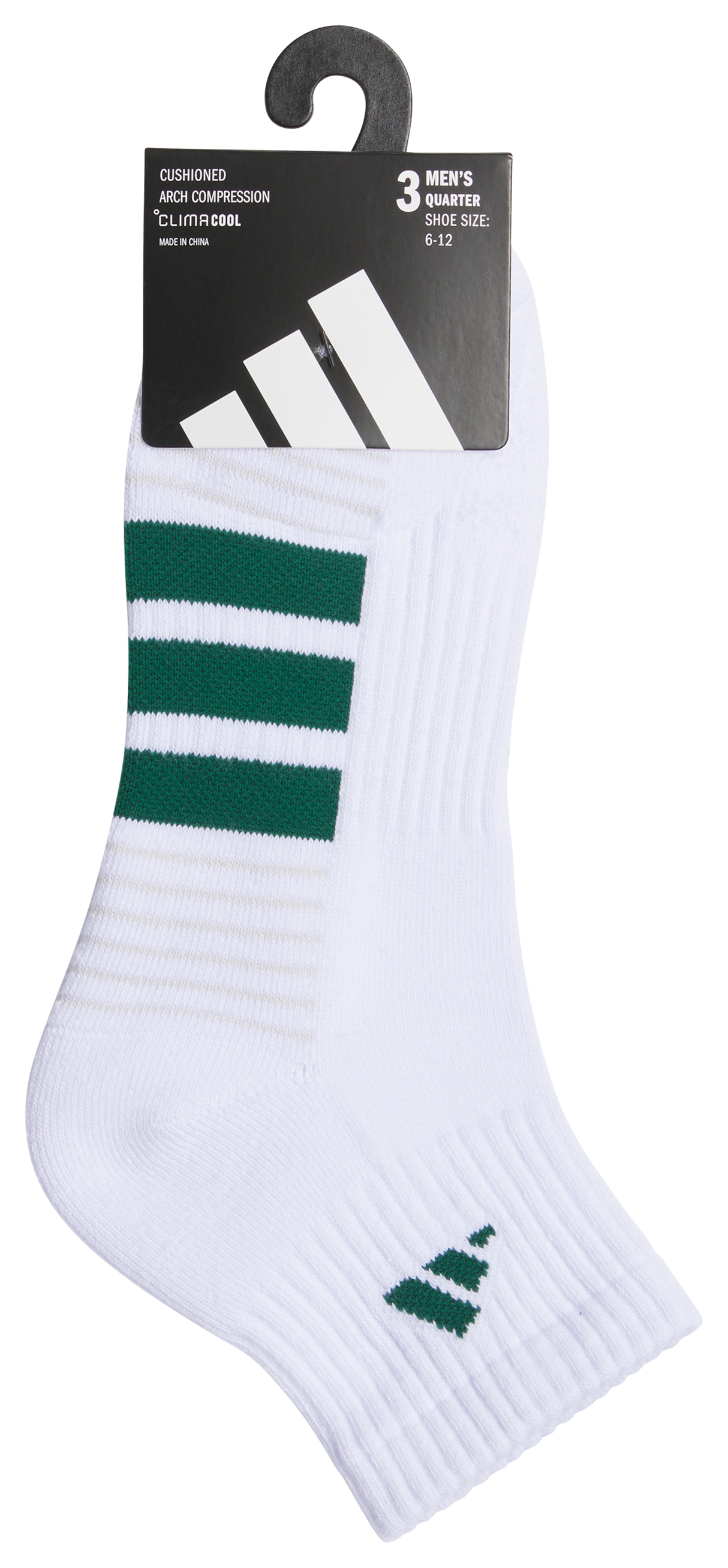 adidas Men's Cushioned 4.0 3-Pack Quarter Sock-5