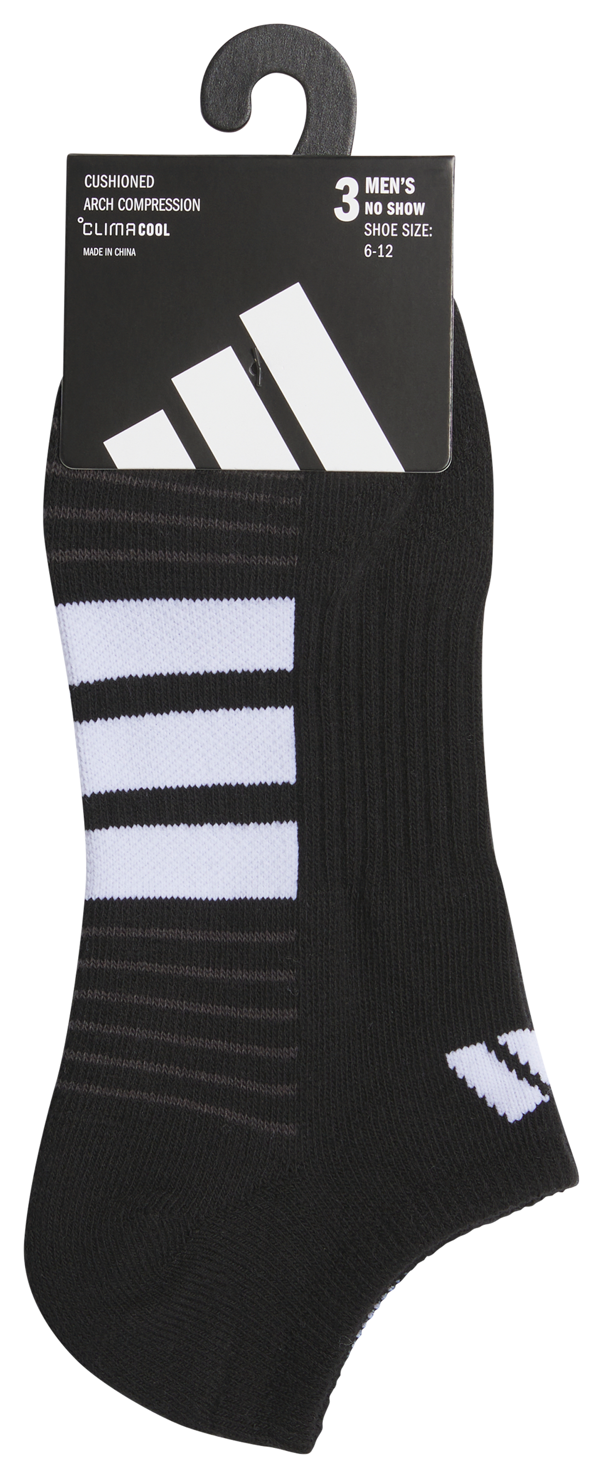 adidas Men's Cushioned 4.0 3-Pack No Show Sock-5