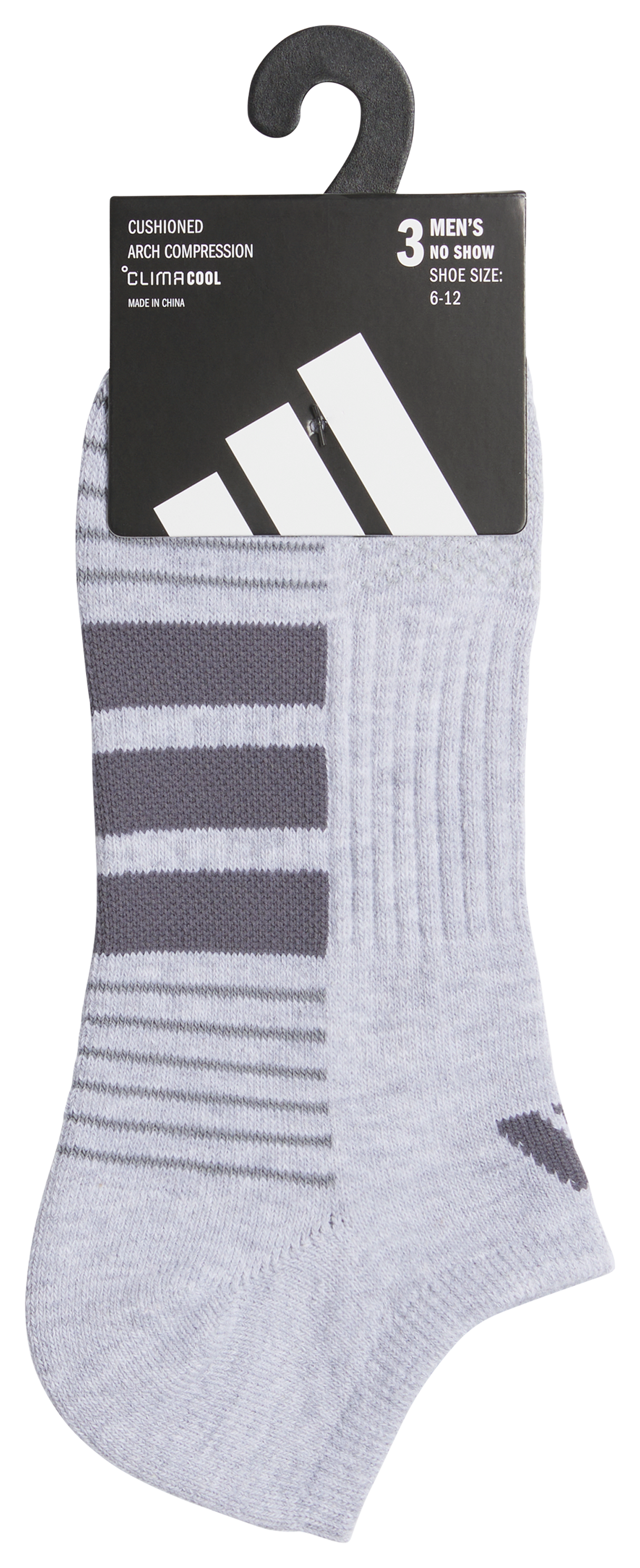 adidas Men's Cushioned 4.0 3-Pack No Show Sock-5