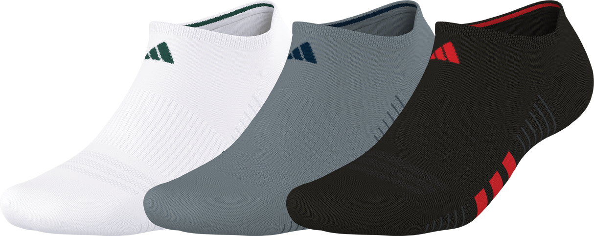 adidas Men's Cushioned 4.0 3-Pack No Show Sock-1
