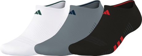 adidas Men's Cushioned 4.0 3-Pack No Show Sock-1