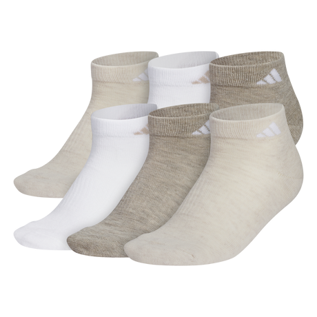 adidas Women's Athletic Cushioned 6-Pack Low Cut Sock-1