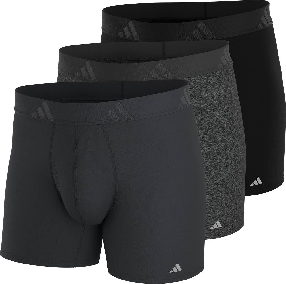 adidas Men's Luxe Comfort 3-Pack Trunk-1