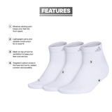 adidas Women's Cushioned 3.0 3-Pack Low Cut Sock-2