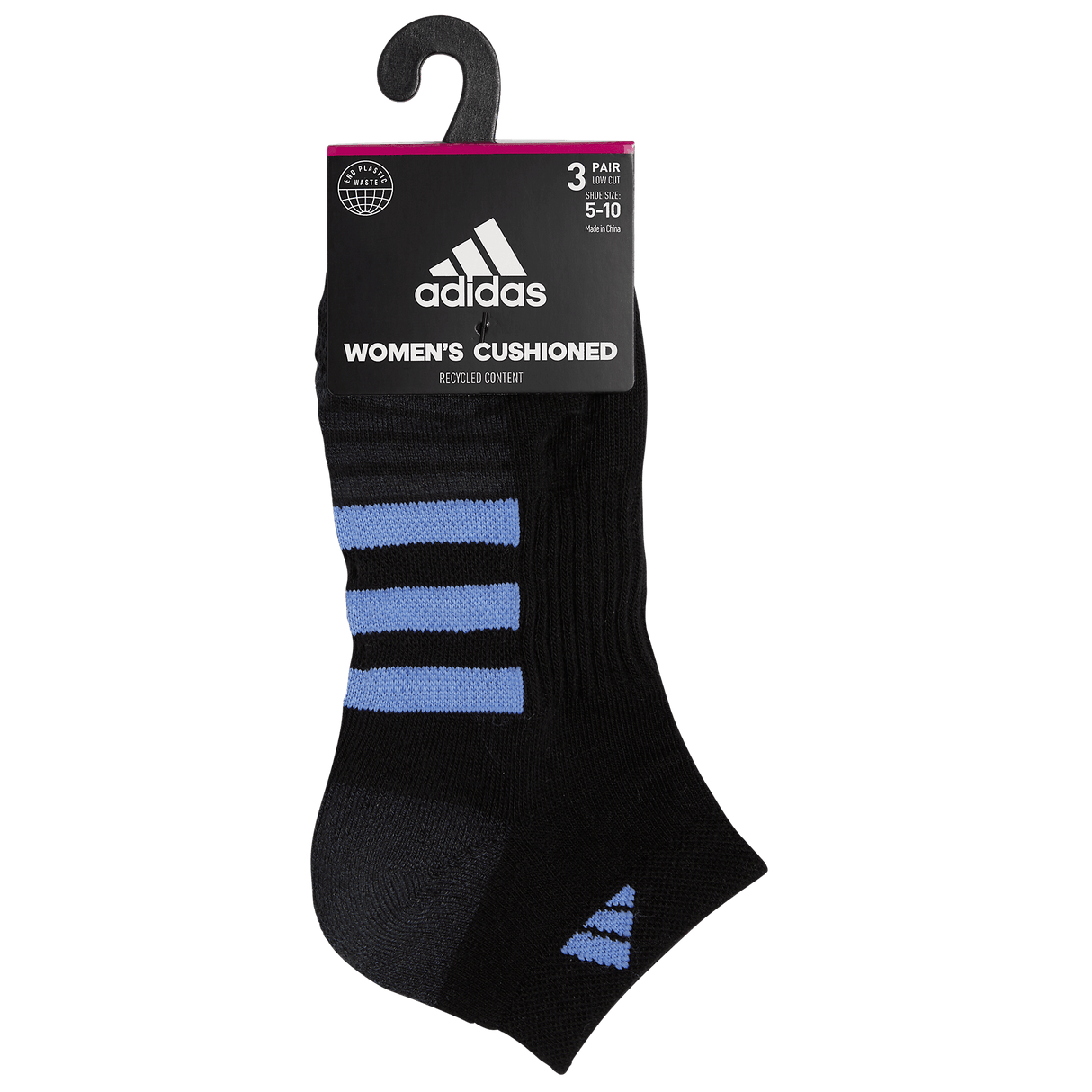 adidas Women's Cushioned 3.0 3-Pack Low Cut Sock-9
