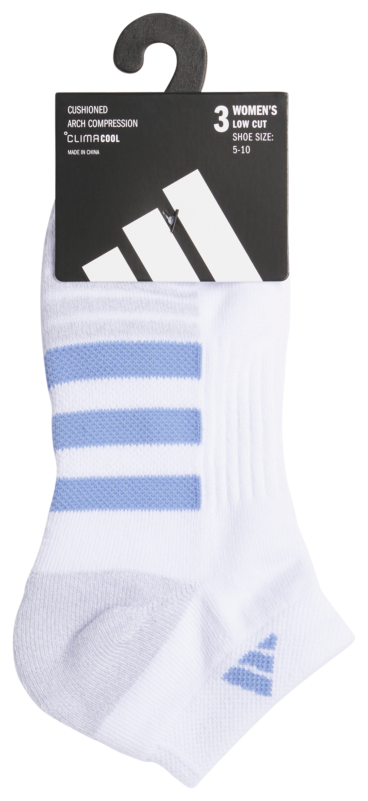 adidas Women's Cushioned 3.0 3-Pack Low Cut Sock-8