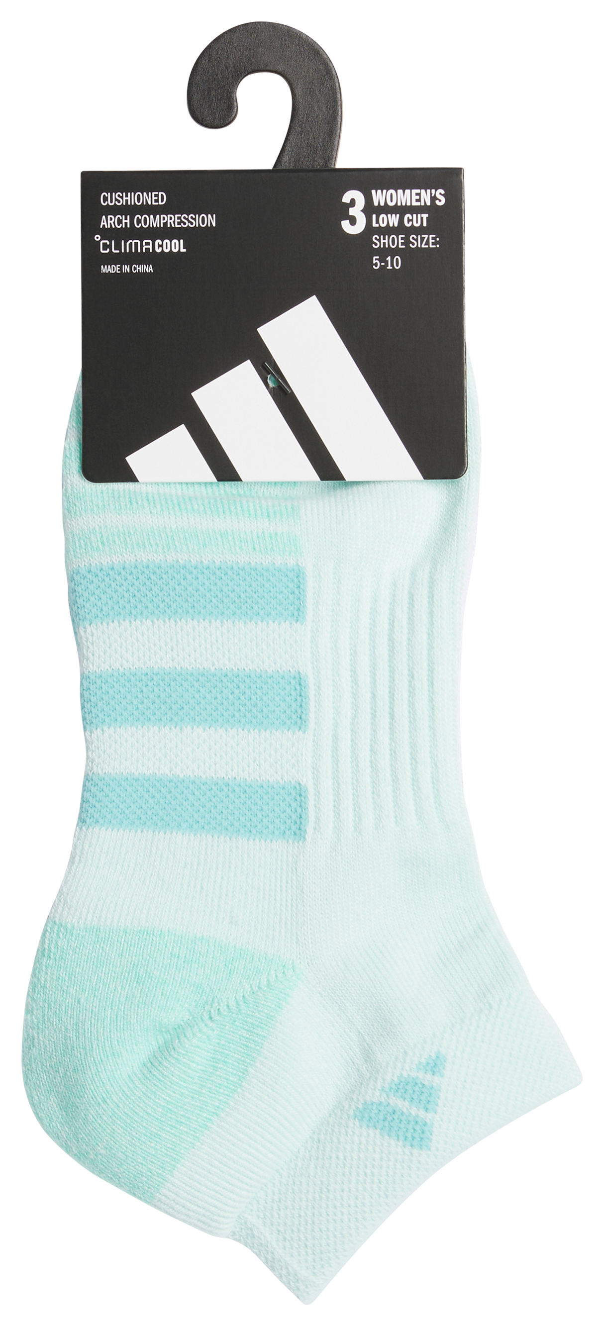 adidas Women's Cushioned 3.0 3-Pack Low Cut Sock-8