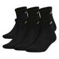 adidas Men's Athletic Cushioned 6-Pack Quarter Sock-1