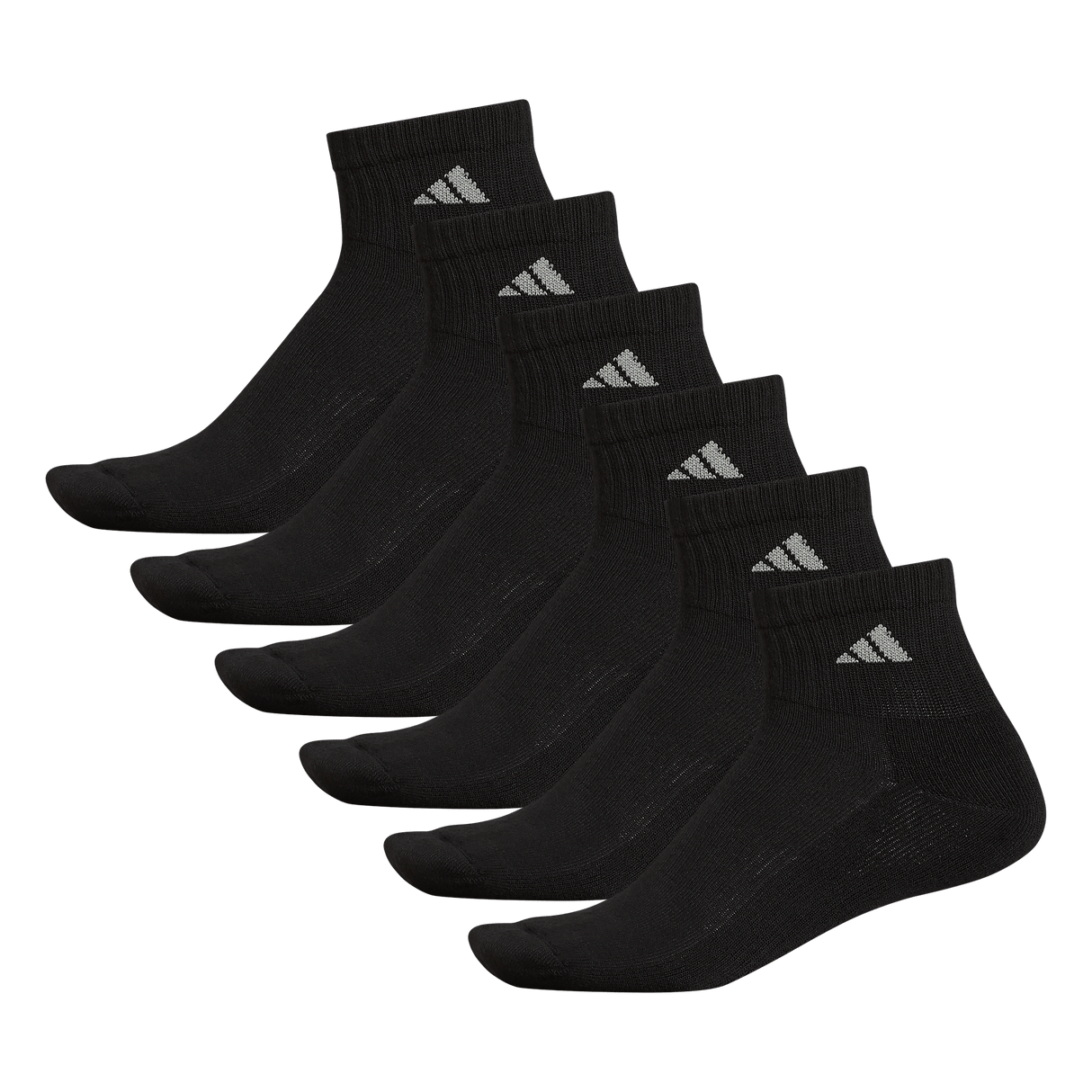 adidas Men's Athletic Cushioned 6-Pack Quarter Sock-8
